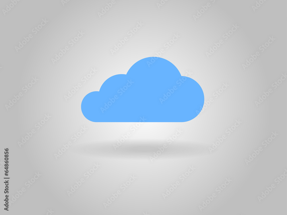 Flat icon of cloud Flat icon of cloud
