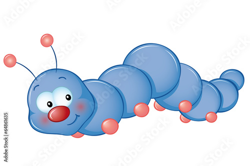 blaue Raupe