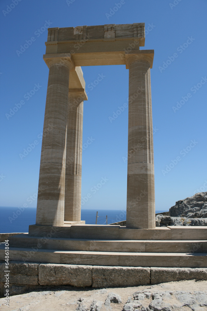 Lindos Acropolis Rhodes Island Dodecanese Greece 03
