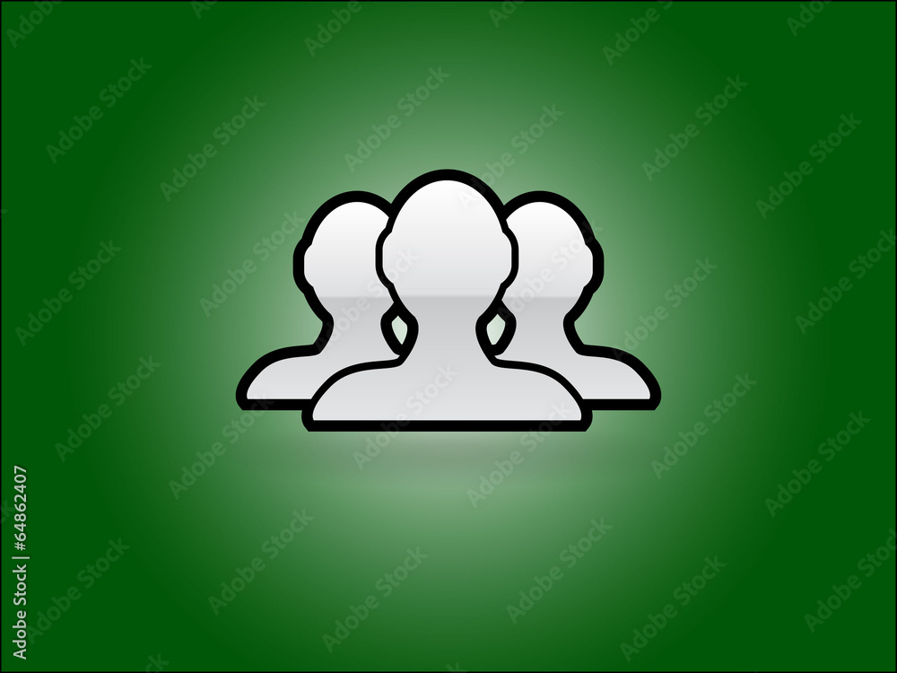 Flat icon of team work Flat icon of team work