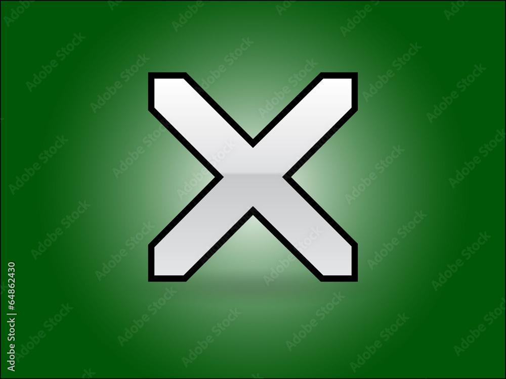 Obraz premium Flat icon of prohibit