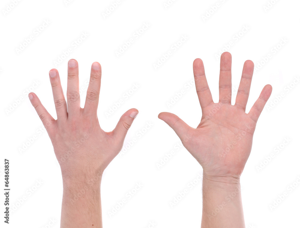 Two man hands. Two man hands.