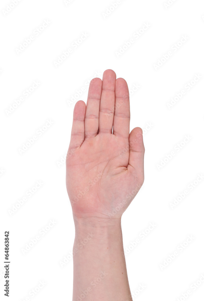 Man's hand. Man's hand.