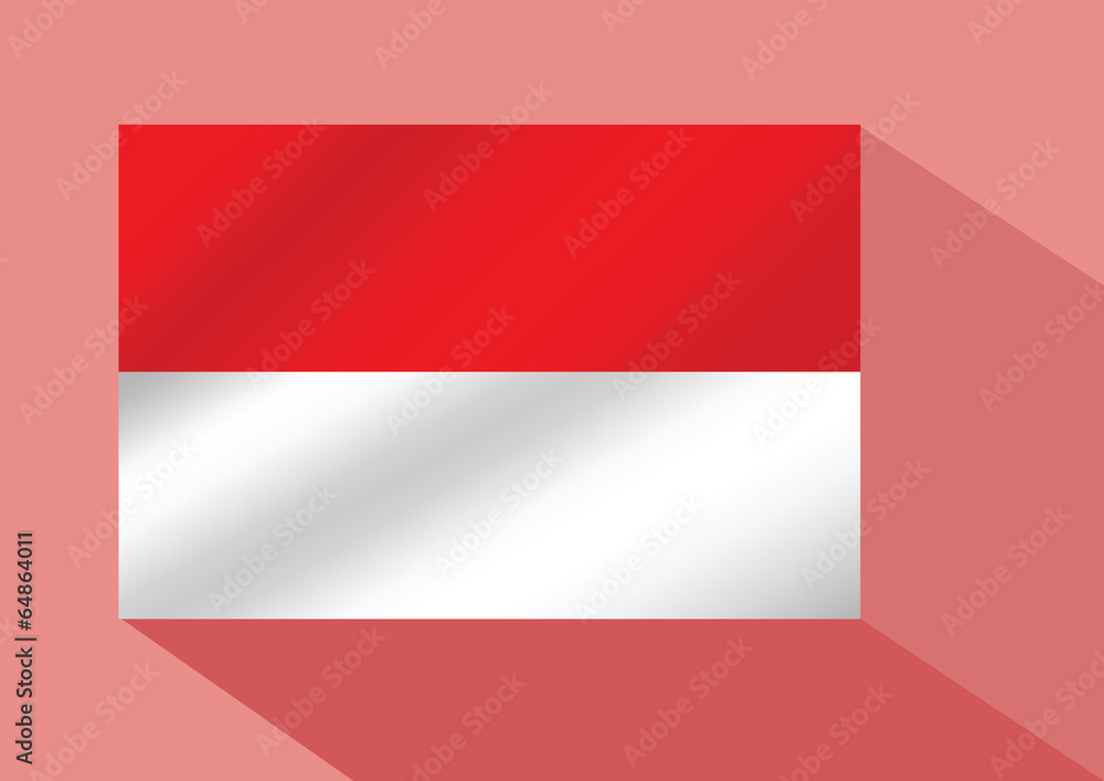 illustration of the flag of Indonesia