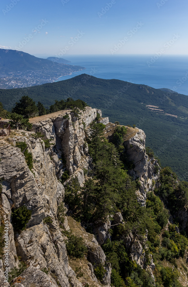 View from mountain Ai Petri near Yalta View from mountain Ai Petri near Yalta