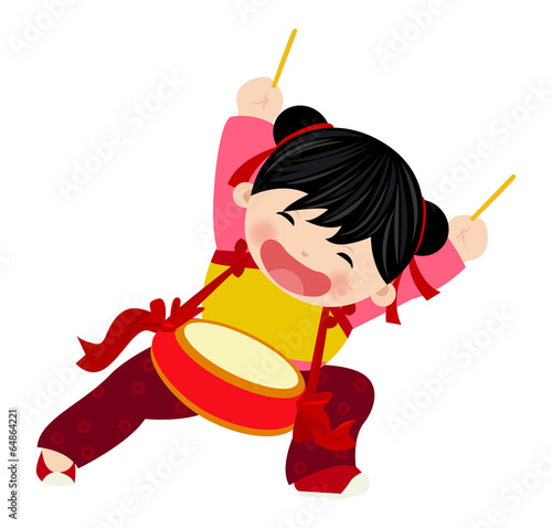 Chinese girl,happy new year