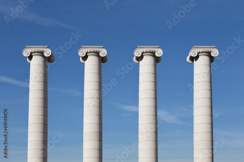 Vier Säulen, Barcelona, Spanien