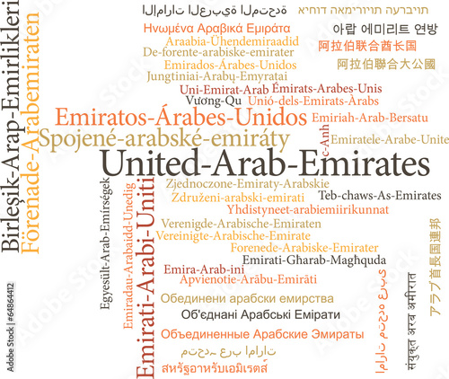 United Arab Emirates in word clouds