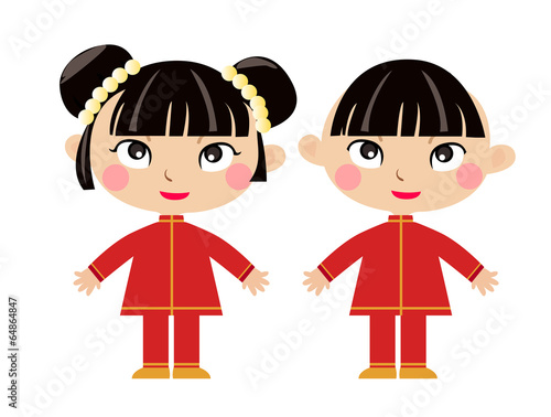 Chinese children - boy and girl