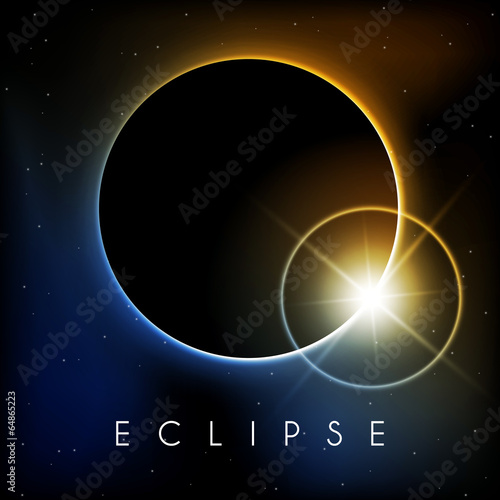 Eclipse with lens flare