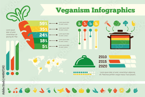 Healthy Food Infographic Template.