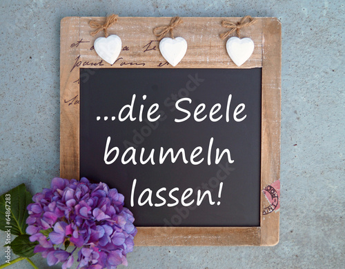 ...die Seele baumeln lassen!