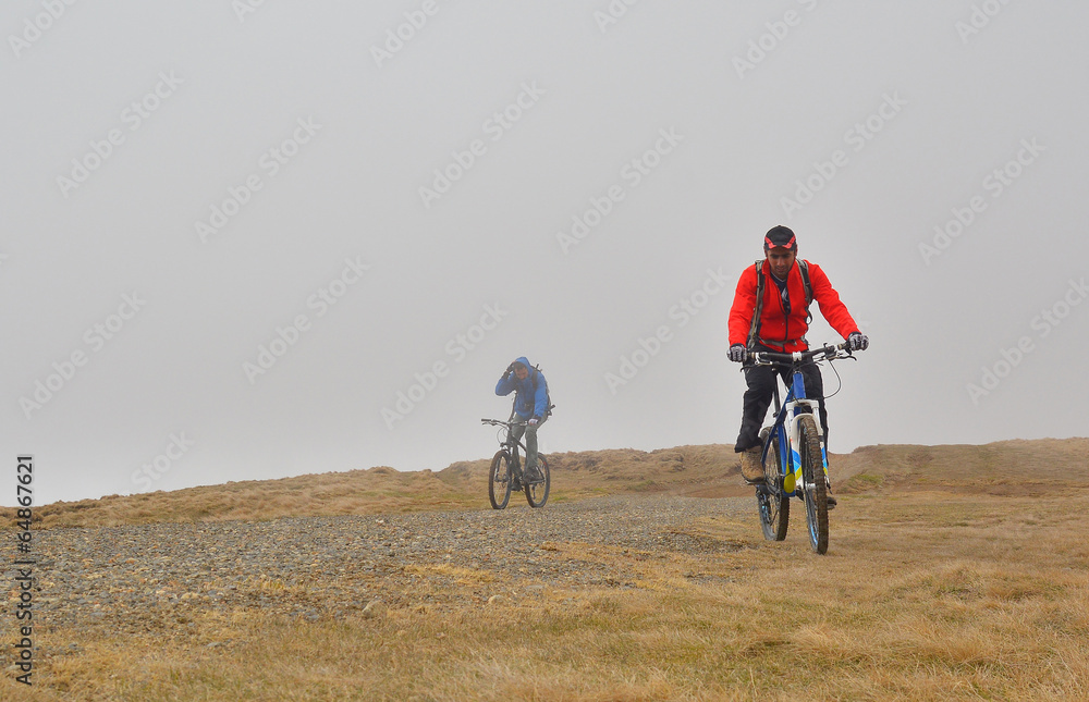 Obraz premium mountain biking