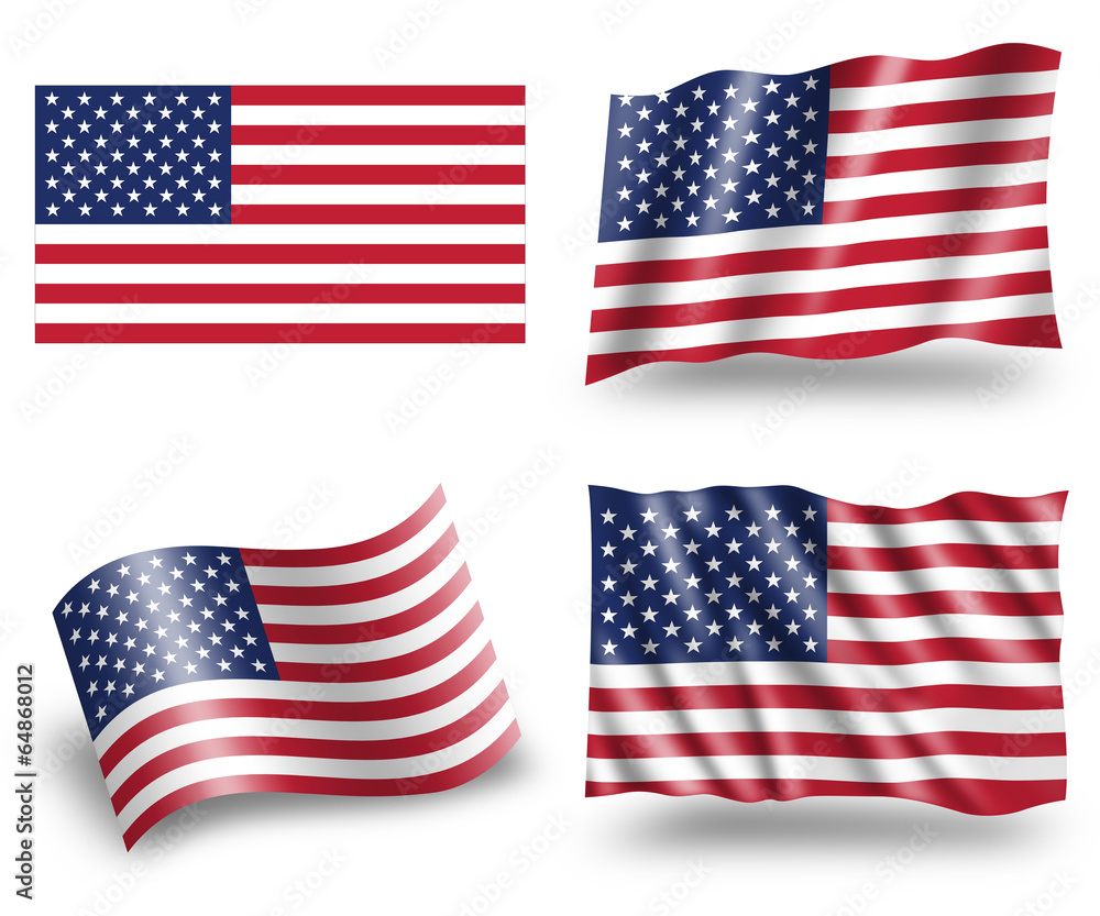 Obraz premium Flaga Ameryki Flaga USA