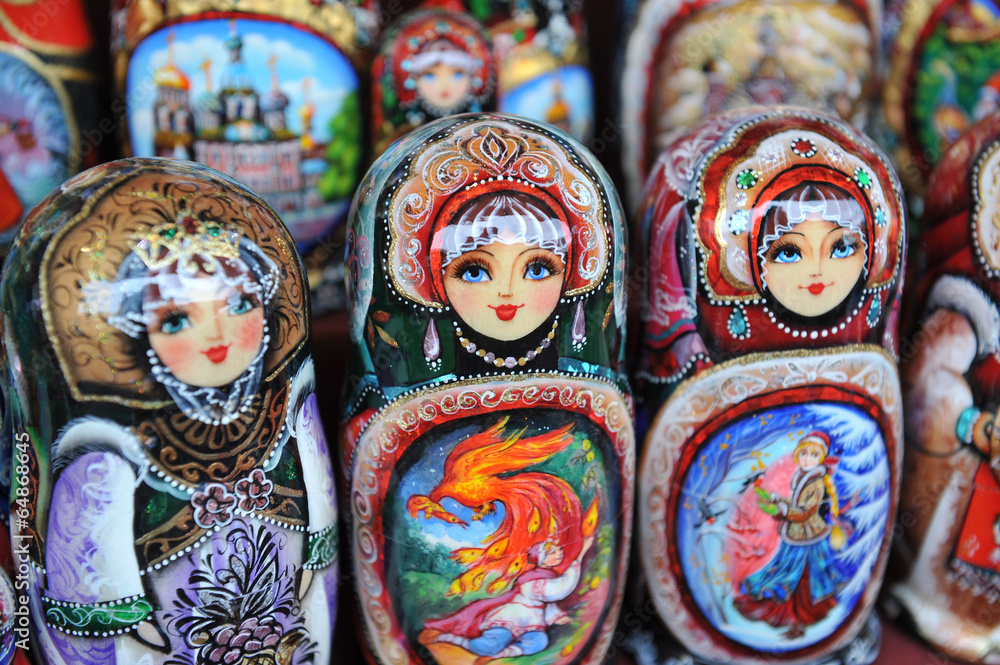 typical russian toy -Matryoshka dolls
