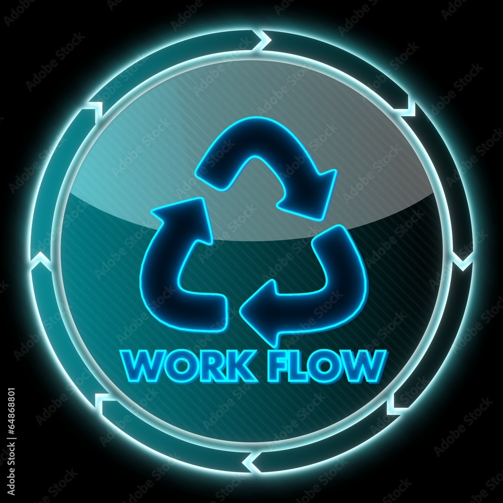 glaring electronic workflow sign glaring electronic workflow sign