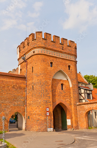 Bridge Gate (circa 1432) of Torun town, Poland