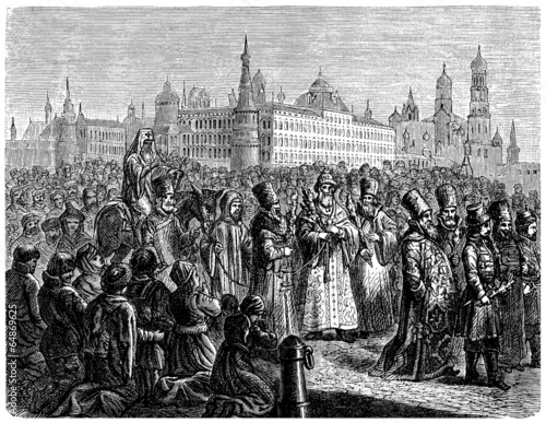 Quadro em tela Palm Sunday - Les Rameaux - Palmsonntag - begin. 17th century