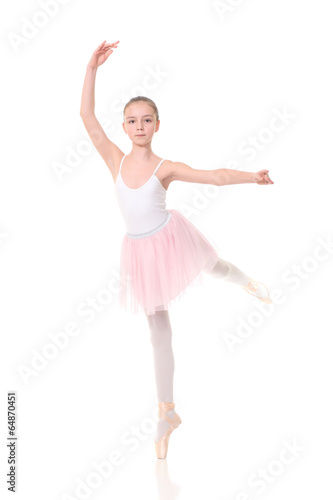  girl dressed as a ballerina