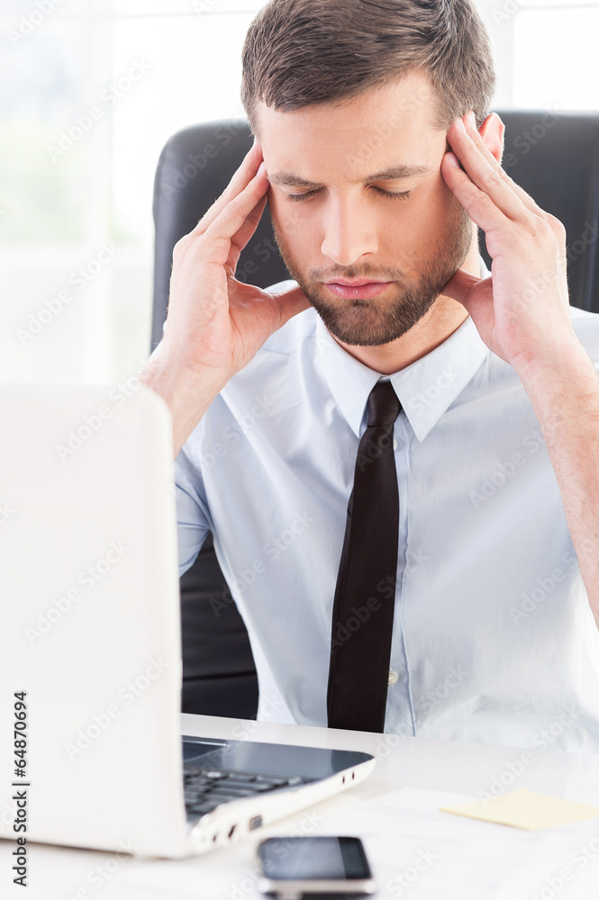 Feeling tired and depressed.