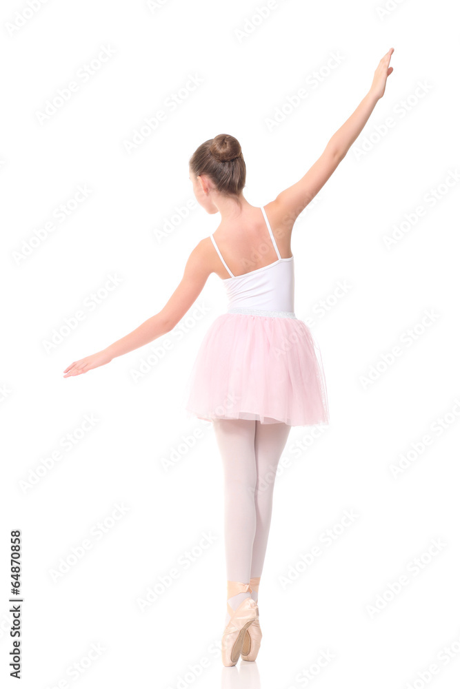 young beautiful dancer posing on a studio background young beautiful dancer posing on a studio background