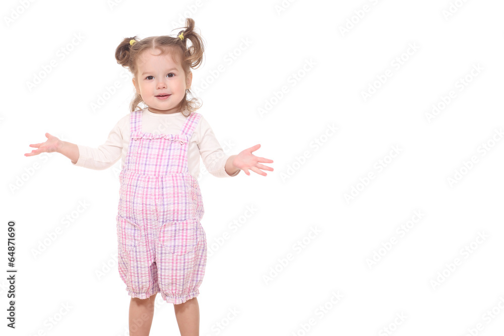 Portrait of a beautiful little girl. Portrait of a beautiful little girl.