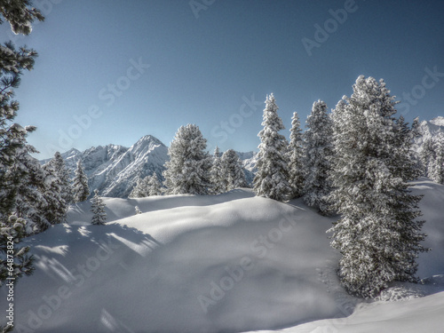 Winter im Hochgebirge in HDR