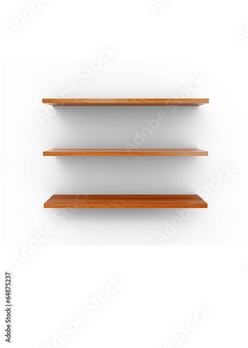 Fototapeta Naklejka Na Ścianę i Meble -  wooden shelf