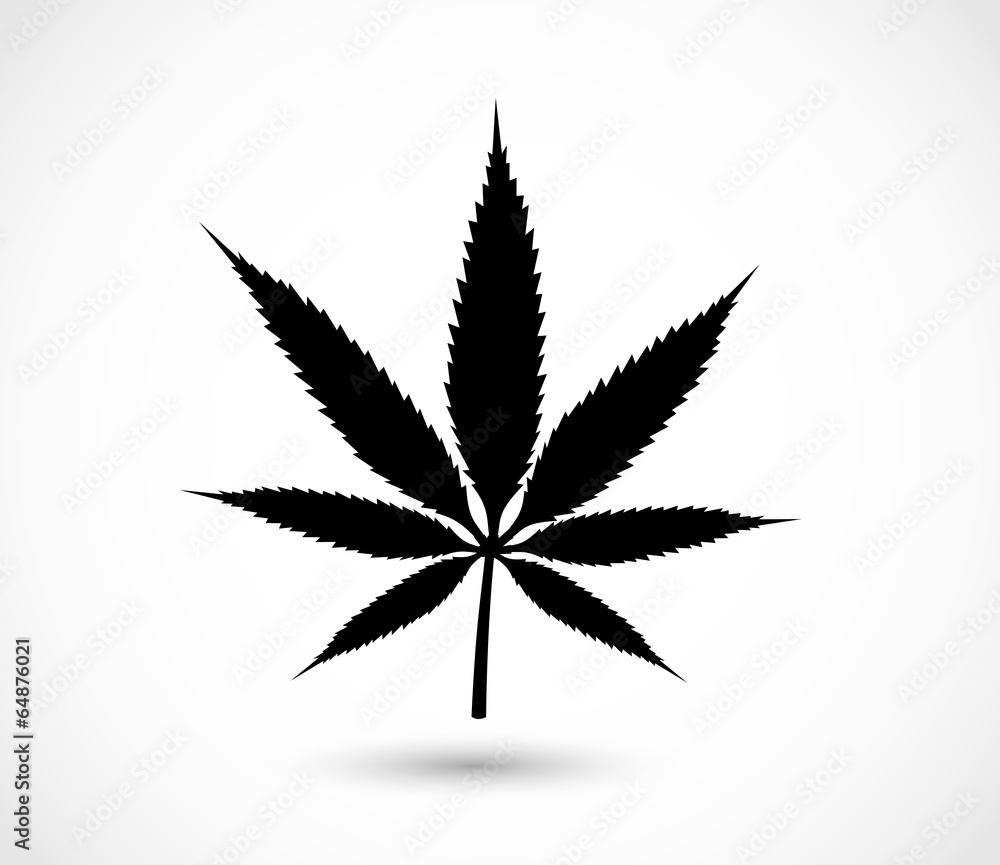 Cannabis icon shape Cannabis icon shape