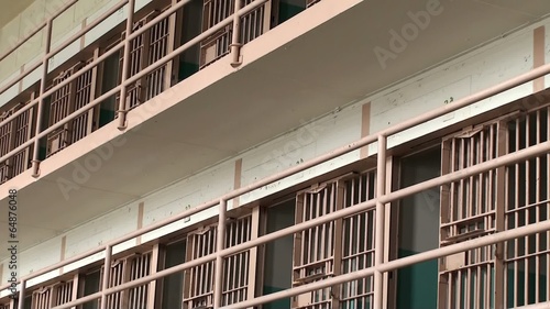 Prison cells of the Alcatraz Island