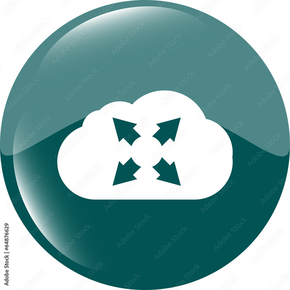 abstract cloud set icon. Upload button. Load symbol abstract cloud set icon. Upload button. Load symbol