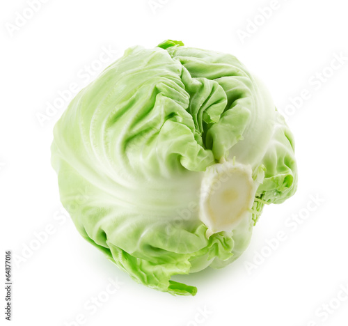 cabbage on the white background
