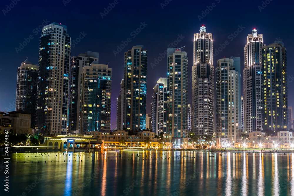 Dubai downtown. East, United Arab Emirates architecture Dubai downtown. East, United Arab Emirates architecture