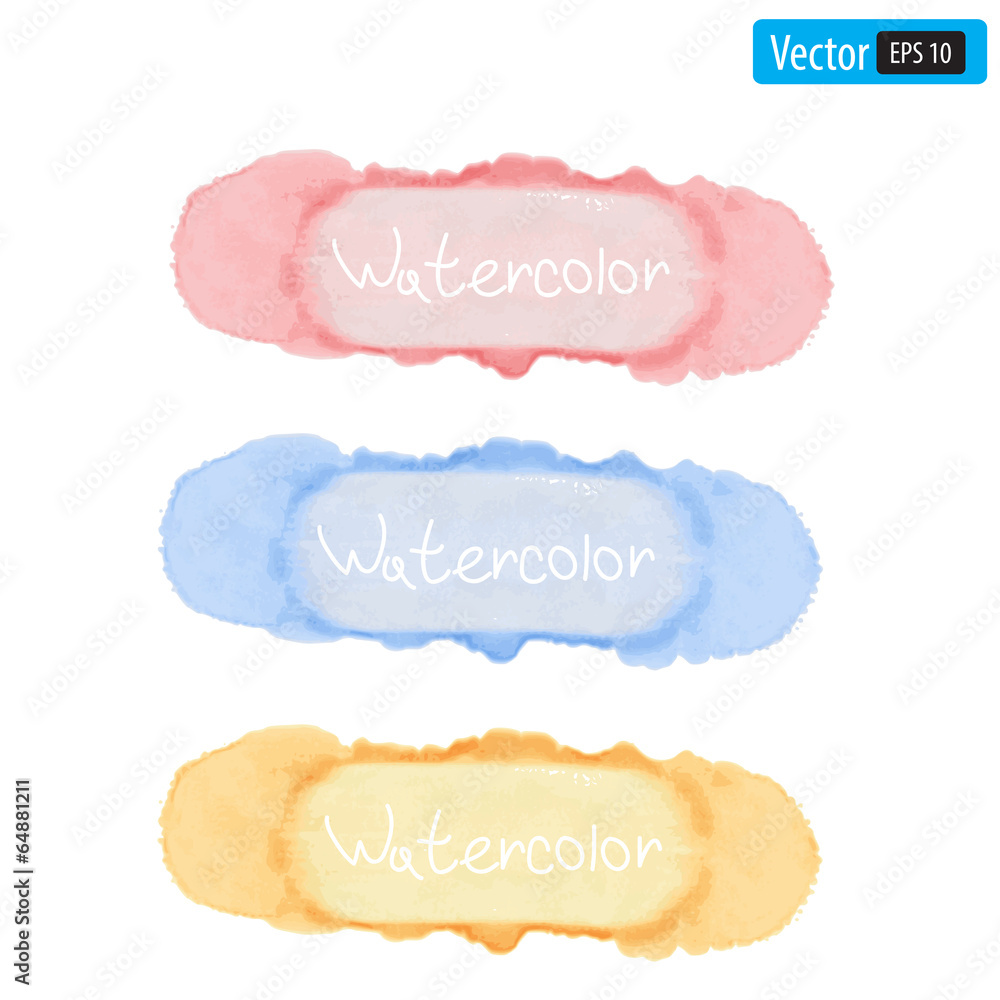 Vector illustration of Watercolor