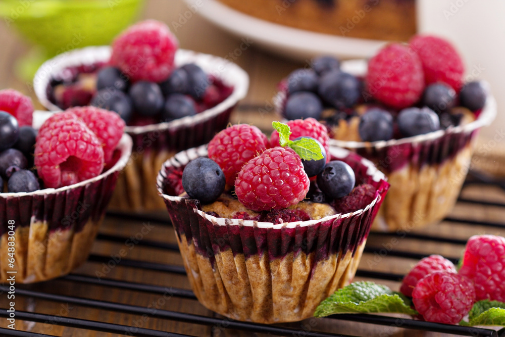 Berry cake with oats Berry cake with oats