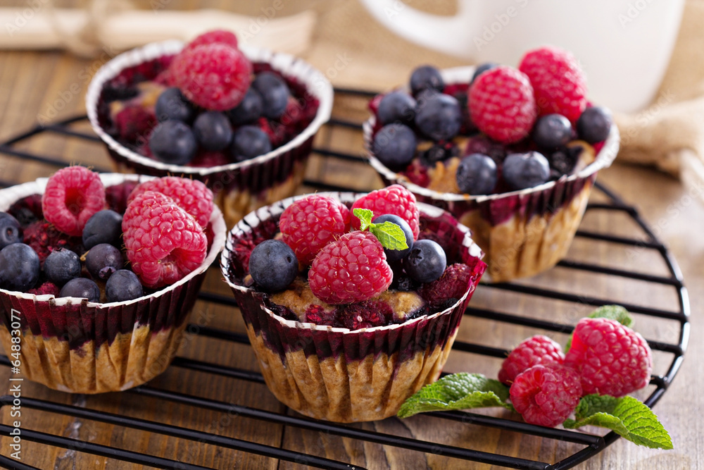 Berry muffin with oats Berry muffin with oats