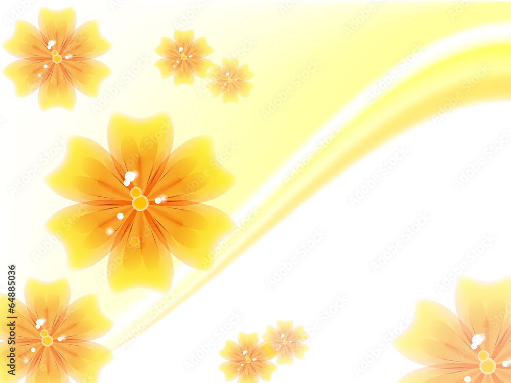 Floral  background with flowers