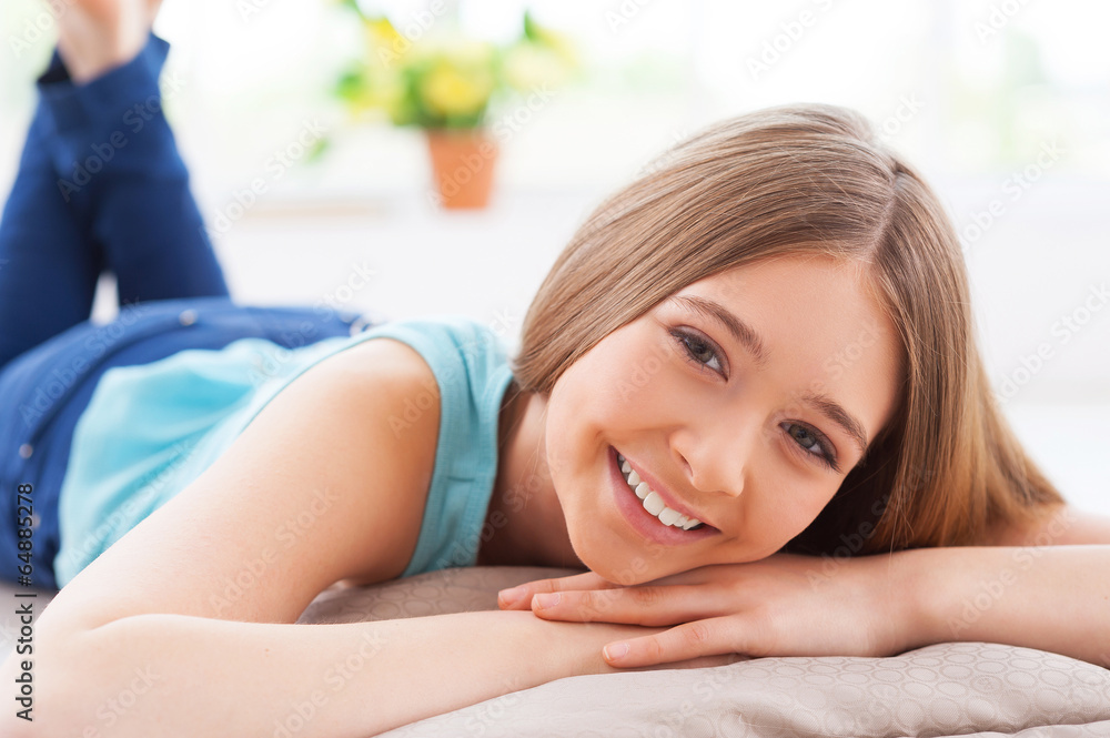 Obraz premium Relaxing at home.