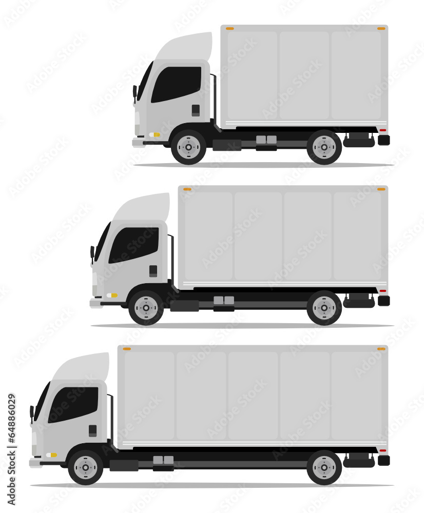 truck cargo set three models