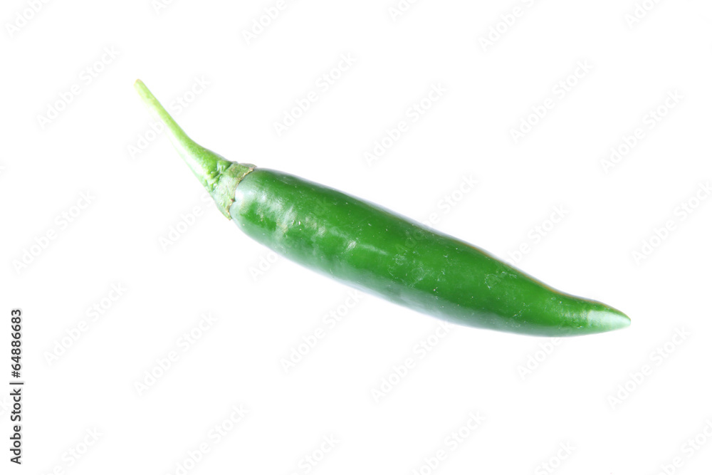 green peppers of isolated on white. green peppers of isolated on white.