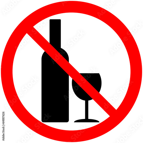 No alcohol sign
