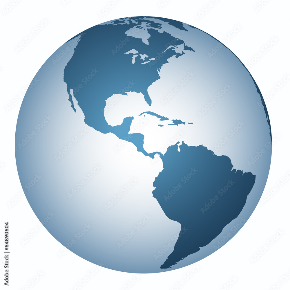 Yer küre  (Amerika  Kıtası )