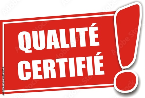 étiquette qualité certifié
