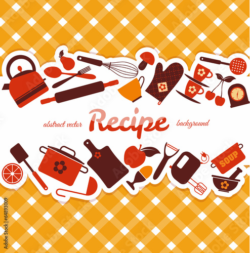 Kitchen abstract background.