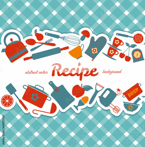 Kitchen abstract background.