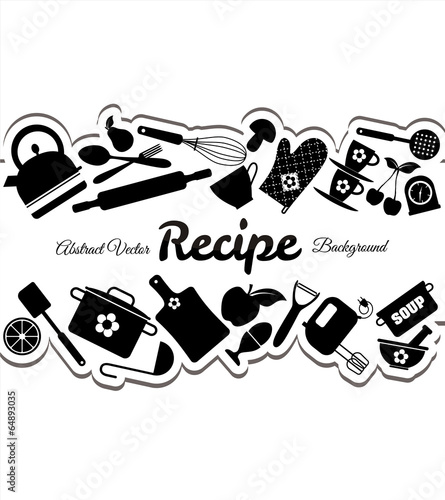 Kitchen abstract background.