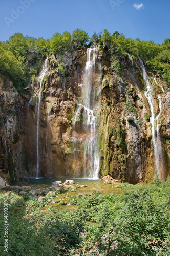 The bigest waterfall (Veliki Slap) at Pltvice Lakes in Croatia