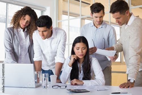 Casual business team having a meeting