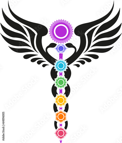 Kundalini - Caduceus - 7 Chakras