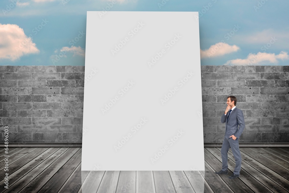 Composite image of thinking businessman Composite image of thinking businessman